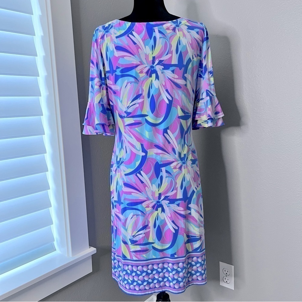 Pappagallo multi- color midi dress size medium - Picture 2 of 10